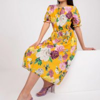 НАМАЛЕНА - Нова лятна рокля на цветя, снимка 3 - Рокли - 37391945