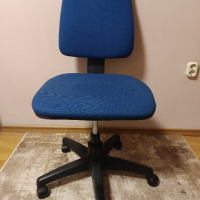 Син компютърен стол , снимка 4 - Столове - 44845484