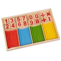 Образователен математически дървен комплект/ пръчици за броене, снимка 2 - Образователни игри - 43900587