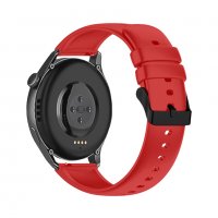 Силиконова каишка HUAWEI Watch GT 3, GT 3 Pro – 42/ 46mm Red червен цвят, снимка 2 - Каишки за часовници - 38088610