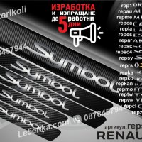 ПРАГОВЕ карбон RENAULT SYMBOL фолио стикери repsy, снимка 1 - Аксесоари и консумативи - 44068555