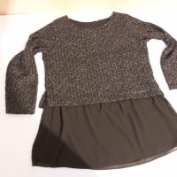 Елегантна и стилна дамска блуза, 50% Памук; 50% Полиестер, произведена в Италия, снимка 8 - Блузи с дълъг ръкав и пуловери - 27319778