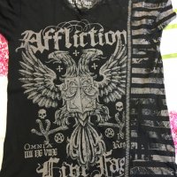 Мъжка тениска AFFLICTION Black Premium М Medium Black, снимка 8 - Тениски - 25981165