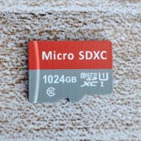 Нова Micro SD карта 1024 GB с адаптер / Class 10, снимка 4 - Резервни части за телефони - 43562676
