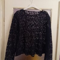 Дантелена блуза, снимка 1 - Блузи с дълъг ръкав и пуловери - 38042269