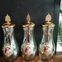 Тройка декоративни буркани , снимка 4 - Аксесоари за кухня - 38256938