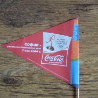 Знамена от пътя на олимпиадата през София през 2004 г., снимка 4 - Антикварни и старинни предмети - 27663740
