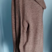 Пухкав пуловер с щедра поло яка / размер гигант , снимка 4 - Блузи с дълъг ръкав и пуловери - 43846770