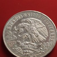 Сребърна монета 25 песо 1968г. Мексико сити Летни Олимпийски игри 36678, снимка 7 - Нумизматика и бонистика - 43567993