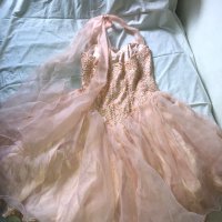 Дамска официална рокля цвят праскова, снимка 3 - Рокли - 28746963