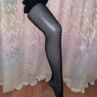 Panty Fantasy L Черен чорапогащник на фигури , снимка 4 - Бельо - 38517580