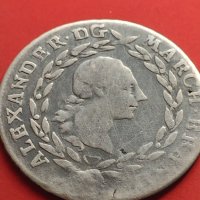Сребърна монета 20 кройцера 1784г. Кристиан Юредерик Карл Алехсандър 29768, снимка 6 - Нумизматика и бонистика - 42984788