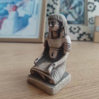 каменна статуетка на жена от Египет, снимка 1 - Статуетки - 40287032