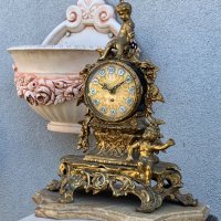 Каминен часовник в стил Барок от средата на 20в., снимка 3 - Други - 13545431
