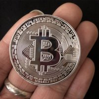 📀 Bitcoin монета - златна или сребърна сувенир креативен подарък колекционерска Биткоин, снимка 4 - Нумизматика и бонистика - 35097811