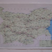 Карта на България с населени места и пътища, снимка 1 - Други - 27662766