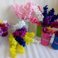 Цветя и букети от хартия ръчна изработка, снимка 14 - Декорация за дома - 32704097