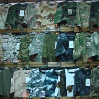Камуфлажни тениски , 30 вида камуфлаж , 100% памук, снимка 1 - Тениски - 33319624