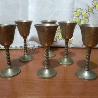 Метални чаши за ракия бронз месинг , снимка 10 - Антикварни и старинни предмети - 43899514