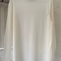 Голямо тънко поло пима памук цвят ванилия(екрю), снимка 6 - Блузи с дълъг ръкав и пуловери - 39234780