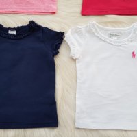 Тениски H&М 6-9 месеца, снимка 4 - Бебешки блузки - 33625321