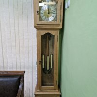 Прекрасен антикварен немски паркетен часовник TEMPUS , снимка 2 - Антикварни и старинни предмети - 43361931