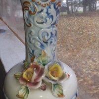 Страхотна голяма порцеланова ваза Capodimonte порцелан, снимка 1 - Антикварни и старинни предмети - 34751851