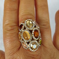 Дамски пръстен - многоцветен 🌈!, снимка 1 - Други - 43105159