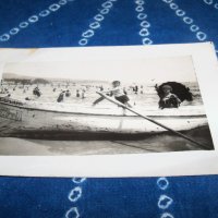 Стара картичка -снимка от Варна, плажа преди 1944г., снимка 1 - Други ценни предмети - 34779702
