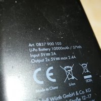 WURTH 10.8 MINI POWER BANK-LI-PO BATTERY 10000mah-GERMANY 1610222007, снимка 18 - Външни батерии - 38350166