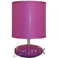 Настолна Лампа Е14 Лилава Lightex, снимка 1 - Настолни лампи - 43543085