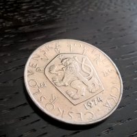 Монета - Чехословакия - 5 крони | 1974г., снимка 2 - Нумизматика и бонистика - 32411438