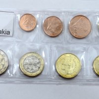 Пълен сет евромонети Словакия от 1 цент до 2 евро, снимка 1 - Нумизматика и бонистика - 43745967