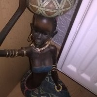 поръчана-афро дама-дървена фигура-внос франция, снимка 9 - Колекции - 26333678