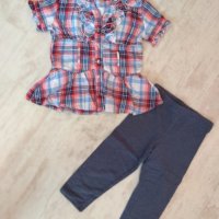 Детски комплект - блузки, къси панталонки, клинче и риза  за 5/6 г., снимка 2 - Детски комплекти - 28664035