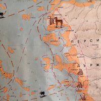 Стара географска карта, снимка 6 - Антикварни и старинни предмети - 39311137