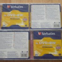 Verbatim DVD+RW 4.7GB 4x Jewel Case, снимка 1 - DVD дискове - 28501947