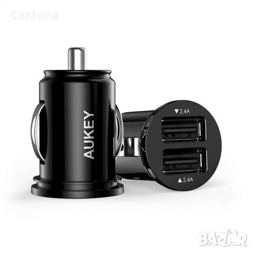AUKEY CC-S1 Ultrafast 2xUSB car charger AiPower 4.8a 24W, снимка 1
