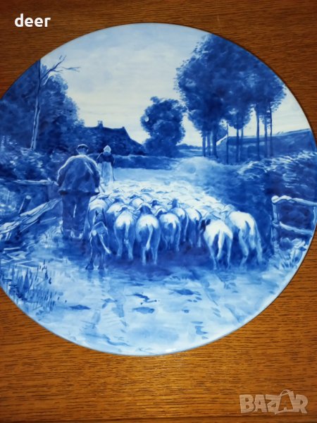 Оригинална порцеланова чиния  за стена ДЕЛФТ, снимка 1