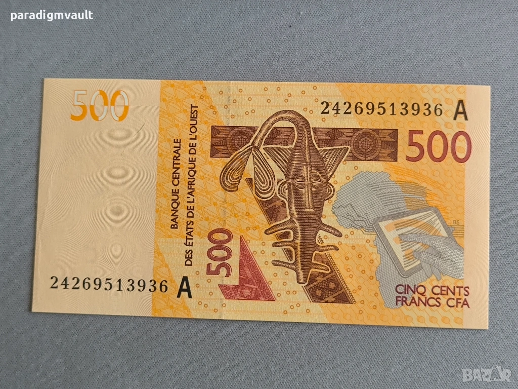 Банкнота - Кот д'Ивоар - 500 франка UNC | 2012г., снимка 1