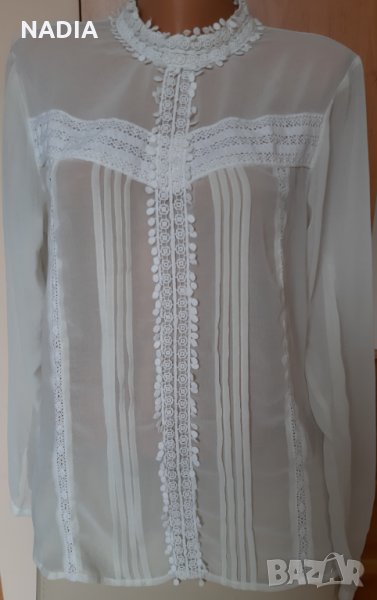 *Дамска риза с дантели, снимка 1