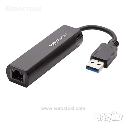 Amazon Basics интернет адаптер USB 3.0 към 10/100/1000 Gigabit Ethernet, снимка 1