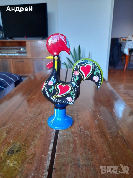 Стара метална фигурка Петел,Петле, снимка 1