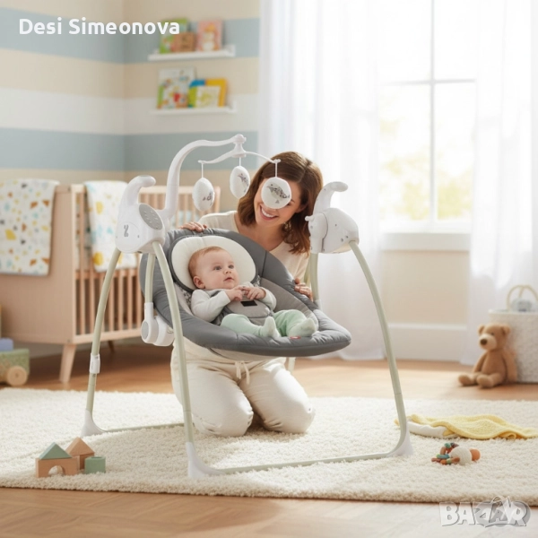 Електрическа люлка за бебе Zizito Hana, снимка 1
