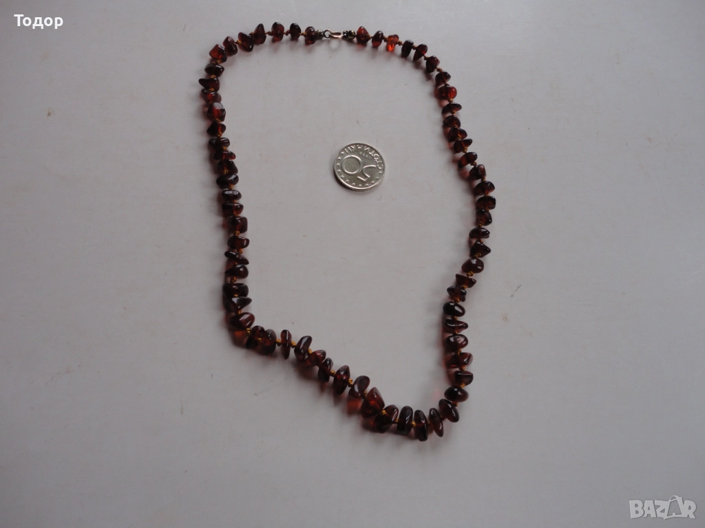 Страхотно колие гердан балтийски кехлибар 3, снимка 1