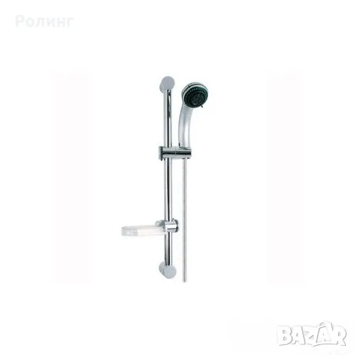 Тръбно окачване със сапунерка, душ слушалка и шлаух за душ/140322*, снимка 1