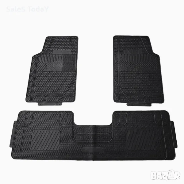 Гумени стелки за кола, универсални, черни, 3бр в к-т, снимка 1