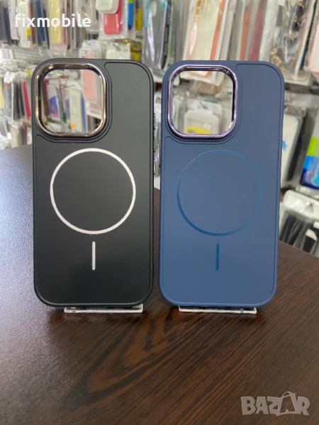 Apple iPhone 16 Pro Силиконов кейс Frame Mag Cover, снимка 1