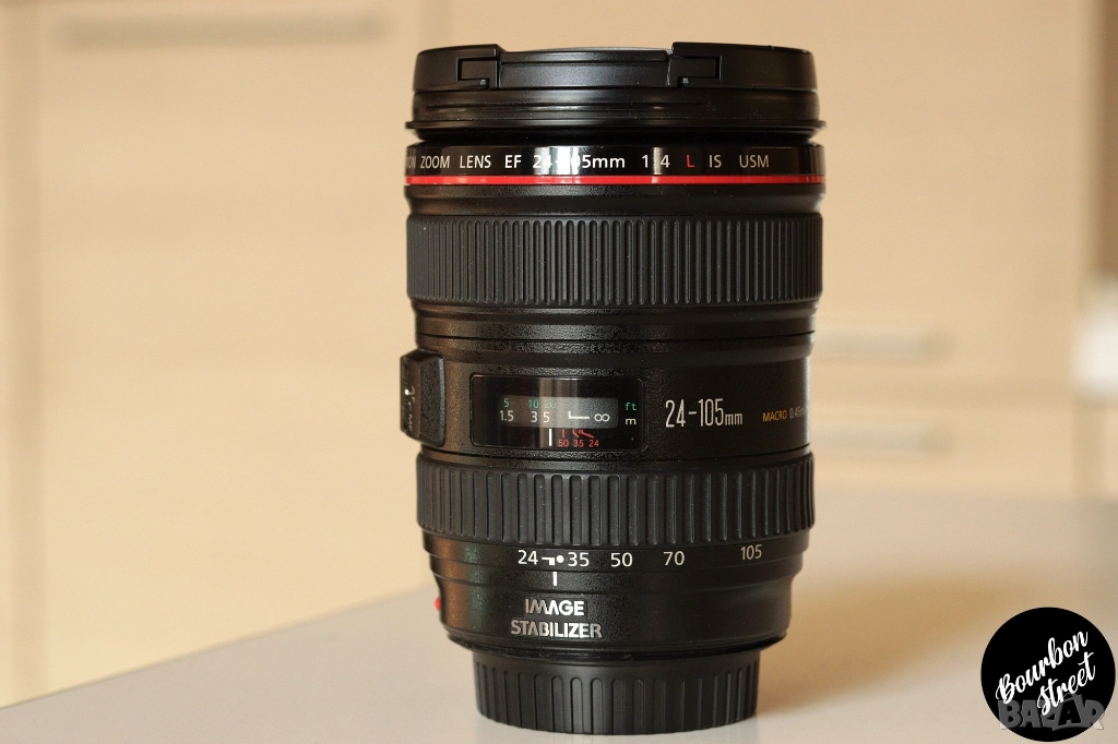 🔥Canon EF 24-105 f4L IS USM 👉Работи чудесно и на R-тела с преход!, снимка 1