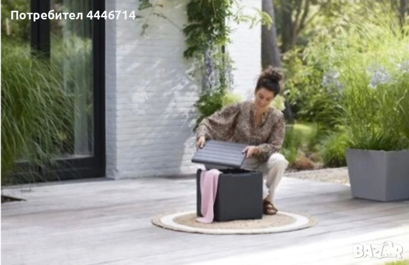 Градинска маса + ракла за съхранение, снимка 1